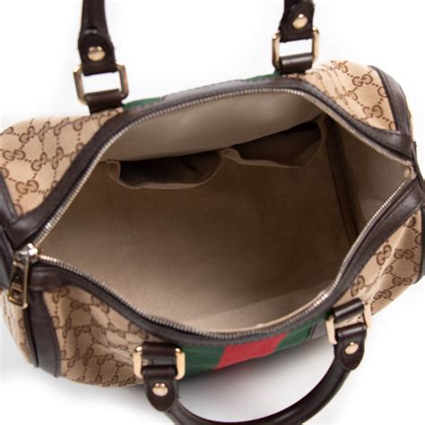 gucci vintage web boston bag replica|old style vintage gucci bag.